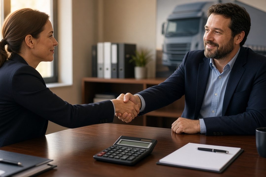 Rate negotiation handshake over a deal