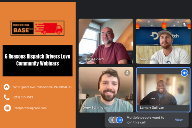 6 REASONS DISPATCH DRIVERS LOVE COMMUNITY WEBINARS